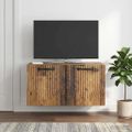 vidaXL Nástenná TV skrinka Staré drevo 59,5 x 31 x 30 cm