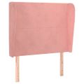 vidaXL Čelo postele so záhybmi čierne 83x23x118/128 cm zamat