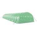 vidaXL Fóliovník s oceľovým rámom zelený 64 m² 16x4x2 m