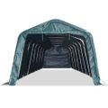 vidaXL Odnímateľný prístrešok pre dobytok PVC 550 g/m², 3,3x12,8m, zelený