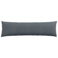 vidaXL Vankúše na pohovku 2 pcs Tmavo šedá 145 x 40 cm