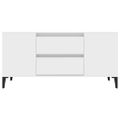 vidaXL TV skrinka biela 102x44,5x50 cm spracované drevo