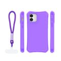 Puzdro Safepop s popruhom pre iPhone 12 / 12 Pro 6,1" fialové
