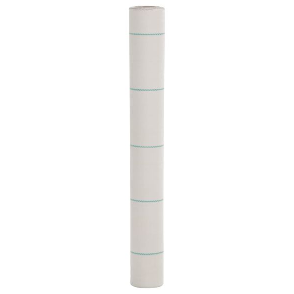 vidaXL Membrána proti burine biela 1x50 m PP