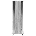 vidaXL Šatník s kolieskami sivý sonoma 102x38x110 cm kompozitné drevo
