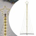 vidaXL LED vianočný stromček 447 LED teplá biela 250 cm