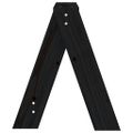 VidaXL Sedadlá 2 ks čierne 40x40x45 cm borovicový masív