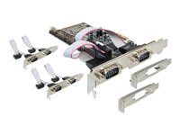 Sériový adaptér - PCIe - RS-232 - 6 porty