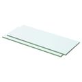 vidaXL Poličky 2 ks panel z priehľadného skla 50x15 cm