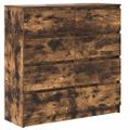 VidaXL Príborník Dub dymový 100x35x99 cm Konštruktérske drevo