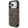 Puzdro Guess Book 4G Metal Logo pre iPhone 17 Pro hnedé