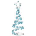vidaXL LED vianočný stromček s ozdobami 80 LED teplá biela 120 cm