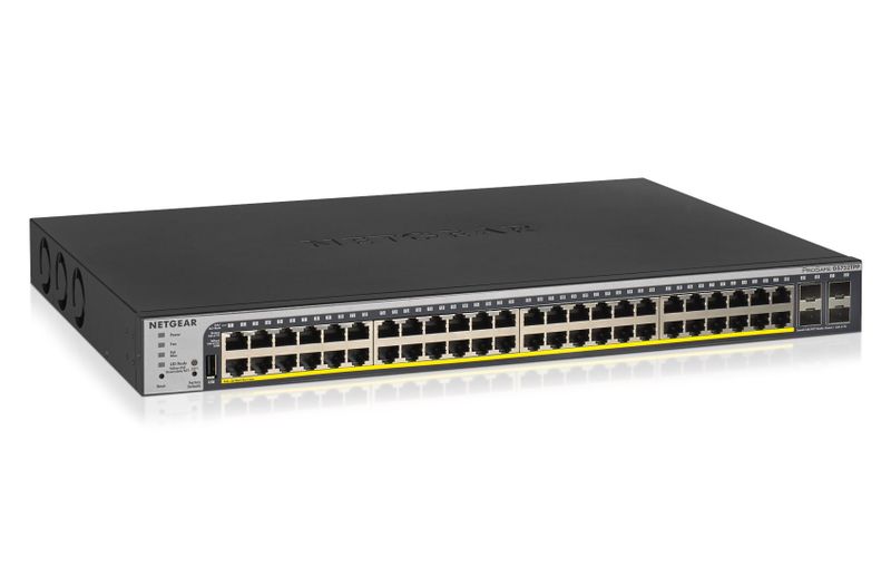 NETGEAR 48xGB PoE+ Smart Pro Switch, 4 SFP, GS752TPP