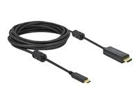 Kábel video/audio - 24 pin USB-C s pínmi (male) do HDMI s pínmi (male) - 5 m - čierna - podporuje 4K, aktívny