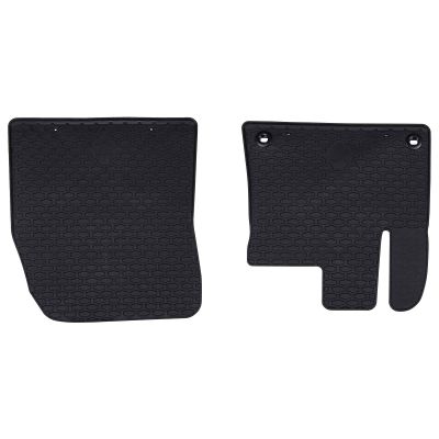 vidaXL Autokoberec 2 pcs Čierna Guma
