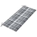 vidaXL 2-miestna záhradná lavica s vankúšom 120 cm eukalyptový masív
