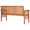 vidaXL 3-miestna záhradná lavica s vankúšmi 150 cm akáciový masív