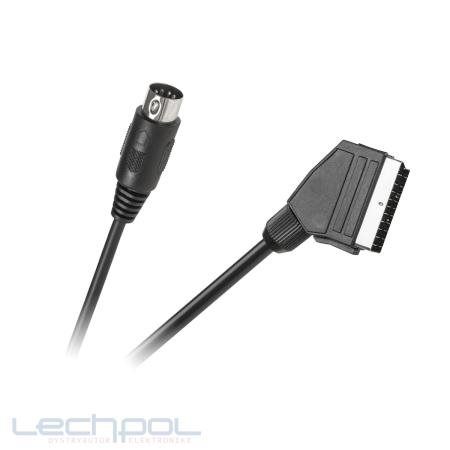 OEM A/V kábel DIN-SCART pre Amiko 8550, Zircon Jazz, ALMA iHD, Tesla TE-350, Alma 2850 a Synaps ZR 300