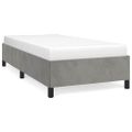 vidaXL Posteľ bez matraca bledosivý 80x200 cm zamat