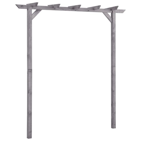 vidaXL Záhradná pergola, sivá 200x40x205 cm, impregnovaná borovica