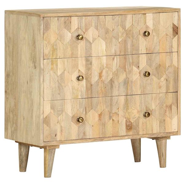 vidaXL Skrinka so zásuvkami 75x35x75 cm, mangový masív
