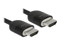 Prémiovo vysoká rýchlosť - kábel HDMI s ethernetom - HDMI s pínmi (samec) do HDMI s pínmi (samec) - 3 m - trojnásobne tienená krútená dvojlinka - čierna - podporuje 4K, podpora Dolby DTS-HD Master Audio