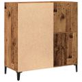 vidaXL Skrinka na platne staré drevo 84,5x38x89 cm kompozitné drevo