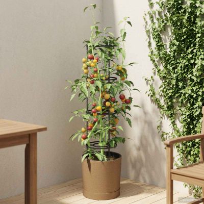vidaXL Pestovateľ paradajok Naturo ECO Ø 29 x 106 cm WPC