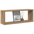 vidaXL Nástenné poličky v tvare kocky 4 ks 60x15x23cm kompozitné drevo