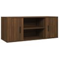vidaXL TV skrinka hnedý dub 100x35x40 cm spracované drevo