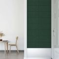 vidaXL Nástenné panely 12 ks tmavozelené 60x30 cm látka 2,16 m²