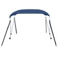 vidaXL Strieška Bimini s 2 oblúkmi námornícka modrá 180x130x110 cm