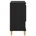 vidaXL Servírovacia skriňa Čierny dub 35 x 60 x 70 cm Kompozitné drevo