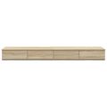 vidaXL Zásuvky pod posteľ Sonoma dub 150 x 36,5 x 16,5 cm