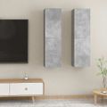 vidaXL TV skrinky 2 ks, betónovo sivé 30,5x30x110 cm, kompozitné drevo