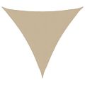 vidaXL Tieniaca plachta, oxford, trojuholníková 3,6x3,6x3,6 m, béžová