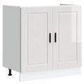 vidaXL Skriňa pod umývadlo Porto 2 ks Biela 80 x 46 x 81,5 cm