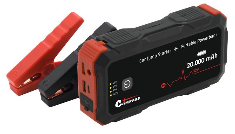 COMPASS 07164 Powerbanka 20.000mAh s funkciou JUMP STARTER 2000A
