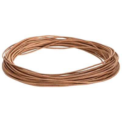 vidaXL Kožená šnúrka Hnedá Ø1 mm x 10 m Koža