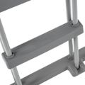 vidaXL Bazén so 4 stupňovým rebríkom 350x90 cm sivý
