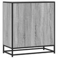 vidaXL Komoda sivá sonoma 68x35x76 cm kompozitné drevo a kov