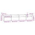 vidaXL TV skrinka s LED svetlami dub sonoma 240 x 35 x 40 cm