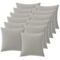 vidaXL Poťah na podložku 12 pcs HEERLEN Sivá 45 x 45 cm Polyester
