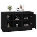 vidaXL Komoda čierna 102x35x60 cm spracované drevo