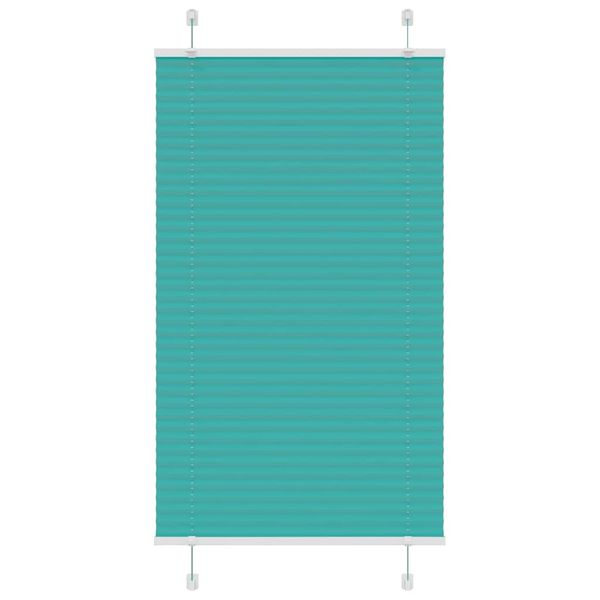 vidaXL Plisovaná roleta petrolejovo zelená 70x150 cm šírka látky 69,4 cm polyester