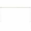 vidaXL Zaťahovacia markíza 250x150 cm krémová