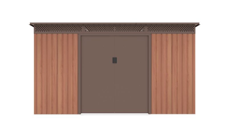 Záhradný domček G21 GRAH 700 - 340 x 206 cm, hnedý