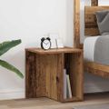 vidaXL Koncový stôl 2 ks Staré drevo 37 x 32 x 40 cm Kompozitné drevo