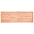 vidaXL Stolová doska svetlohnedá 160x50x(2-6)cm ošetrený masív hrany
