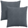 vidaXL Vankúše na pohovku 2 pcs Tmavo šedá 60 x 60 cm